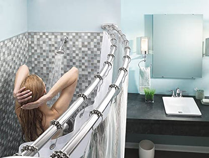 Moen SR2100CH Shower Curtain Rings, Pack of 12, Chrome