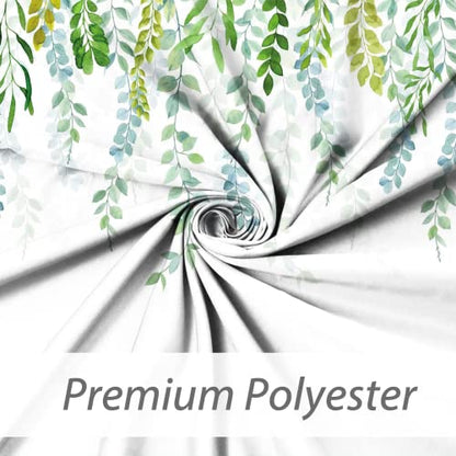 AWERT Plant Shower Curtain for Bathroom Sage Green Eucalyptus Waterproof Quick-Drying Green Leaves Shower Curtain Set with Hooks 60x72 Inch - color: Green, size: 60"W x 72"L (Pack of 1)