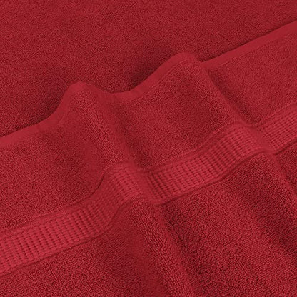Utopia Towels Luxurious Jumbo Bath Sheet 2 Piece, 600 GSM, 35 by 70 Inches, 100% Ring Spun Cotton, Highly Absorbent and Quick Dry Extra Large Bath Towel, Super Soft Towel, Red - color: Red, size: 2 Piece Bath Sheet