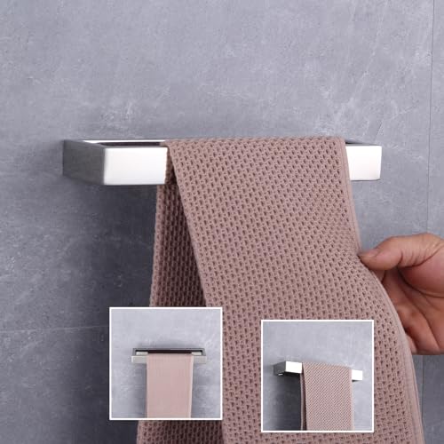 GERZWY Bathroom Hardware Hand Towel Holder SUS 304 Stainless Steel Towel Ring for Bath Kitchen Garage Heavy Duty Wall Mounted, Polished Finish HG1706-JG - color: Polished