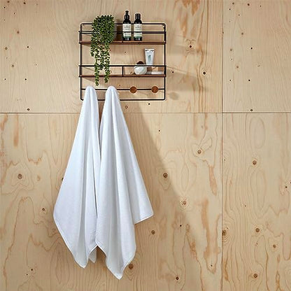 Christy Brixton 6 Piece White Towel Set | 100% Cotton | Ultra Soft | Super Absorbent | 600GSM | 2 Bath Sheets 2 Bath Towels 2 Hand Towels - color: White, size: 2 Hand 2 Bath 2 Bath Sheet Set