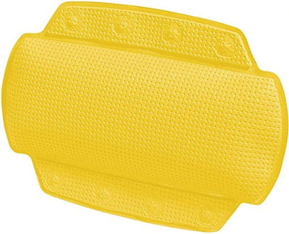 Spirella - Alaska Bath Cushion with 8 Suction Cups Antibacterial - Non-Slip Washable - Yellow - 23 x 32 cm - color: Yellow, size: 23 x 32 cm