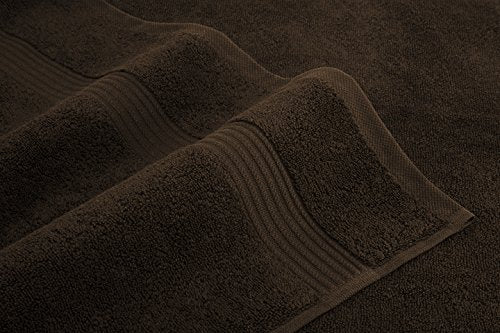 American Veteran Towel, 6 Piece Towel Set for Bathroom, 100% Cotton Turkish Bathroom Towels, 2 Bath Towels 2 Hand Towels 2 Washcloths, Brown - color: Brown, size: X Large 6 PC