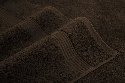 American Veteran Towel, 6 Piece Towel Set for Bathroom, 100% Cotton Turkish Bathroom Towels, 2 Bath Towels 2 Hand Towels 2 Washcloths, Brown - color: Brown, size: X Large 6 PC