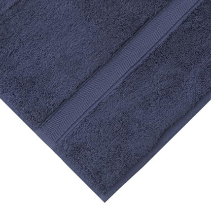Supreme Terry 2-Piece Bath Towel Set, Hotel & Spa Quality, Plush and Absorbent 100% Turkish Cotton Towels, Quick Dry-Navy - color: Navy, size: Bath Towel Set