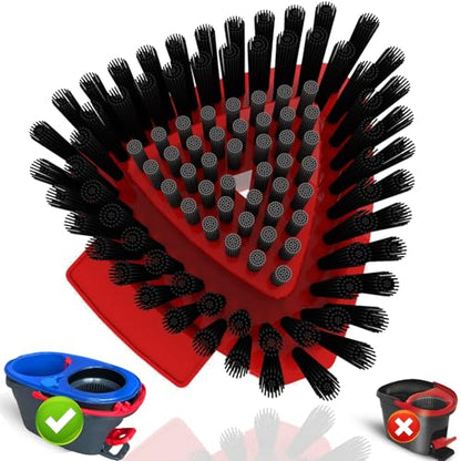Small 1 Pack Scrub Brush Replace Head ONLY for O Cedar RinseClean 2-Tank Spin Mop, NOT for EasyWring 1-Tank System - color: Small 1 Pack