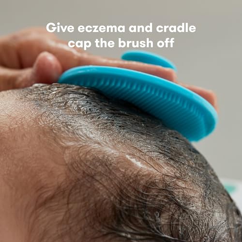 Frida Baby DermaFrida SkinSoother Baby Bath Brush, Baby Essentials, 1 Pack | Cradle Cap Brush for Babies, Baby Essential for Dry Skin, Cradle Cap Treatment and Eczema - style: SkinSoother 1ct