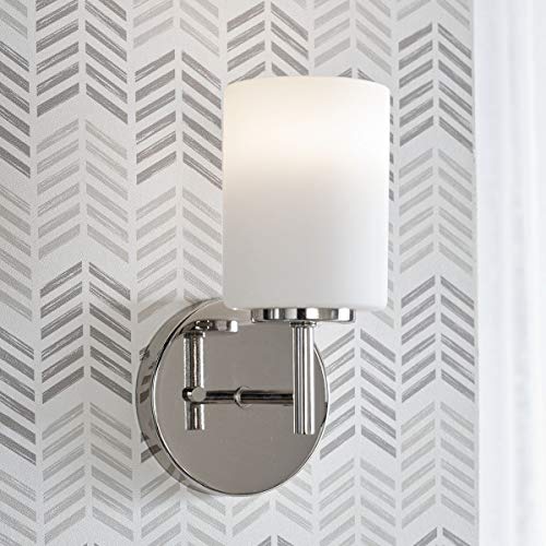 Progress Lighting P2131-104 Replay Bath & Vanity, 1-Light, Polished Nickel - color: Polished Nickel, size: 1-Light