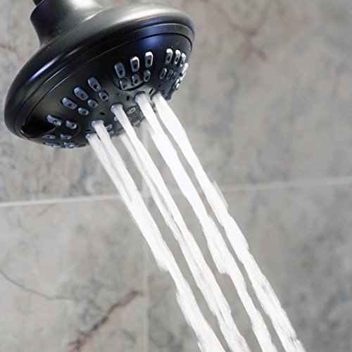 6 Function Luxury Shower Head - 2.5 GPM - Oil-Rubbed Bronze | High Pressure Boosting, Adjustable, Wall Mount, Bathroom Showerhead With Anti-Clog Nozzles, Best For Low Flow Showers - color: Oil Rubbed Bronze, size: 2.5 GPM