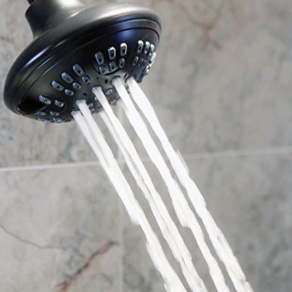 6 Function Luxury Shower Head - 2.5 GPM - Oil-Rubbed Bronze | High Pressure Boosting, Adjustable, Wall Mount, Bathroom Showerhead With Anti-Clog Nozzles, Best For Low Flow Showers - color: Oil Rubbed Bronze, size: 2.5 GPM