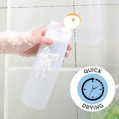 Quick Dry Fabric Bath Mesh Pockets Shower Organizer with 6-Pocket - color: B