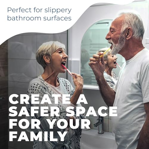 Homergy Anti-Slip Shower Stickers, Non-Slip Bathtub Adhesive Strips, 24 Pcs | Suitable for Homes with Kids, Adults & Seniors | Strong, Clear Appliques Help Reduce Slipping - size: Rectangle