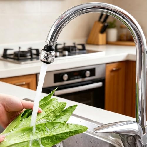 360° Rotate Swivel Water Saving Tap Aerator Diffuser Faucet Nozzle Filter Adapter, Fit M22 M24 Kitchen Sink & Utility Faucets