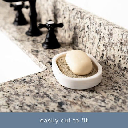 S&T INC. Bar Soap Holder, 4 Pack, 2.9" x 4.4", Cream | For Soap Dishes in Kitchen and Bathroom, Cut-To-Fit, Keep Bar Soap High to Dry, Easily Rinses Clean - color: Cream, size: 4 Pack