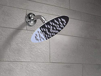 NearMoon Rain Shower Head, Ultra-Thin Design-Pressure Boosting, Awesome Some Experience, High Flow Stainless Steel Rainfall Head (6 Inch,Chrome Finish) - color: Chrome Finish, size: 6 Inch