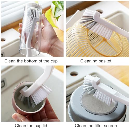 18Pcs Crevice Cleaning Brush Set, V Shape Grout Cleaner Brush for Deep Cleaning Gap, Hard Bristle Scrub Brushes Tools, Cleaning Supplies for Household Use, Bathroom, Kitchen, Toilet, Window