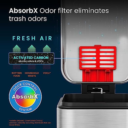 iTouchless 3 Gal Nursery Waste Bin | Step Pedal Diaper Trash Can | Silver | Foot-Operated Lid Opens Instantly | Whisper-Quiet AirNova Damper | Removable Liner Bucket | Neutral Finish Suits Any Color - color: Matte Silver