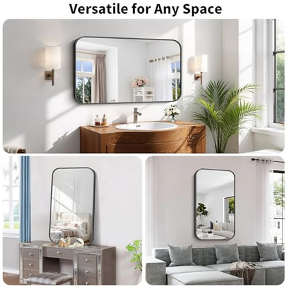 Koonmi Bathroom Wall Mirror,24x42 Inch Large Vanity Mirror for Over Sink - size: 42"L x 24"W