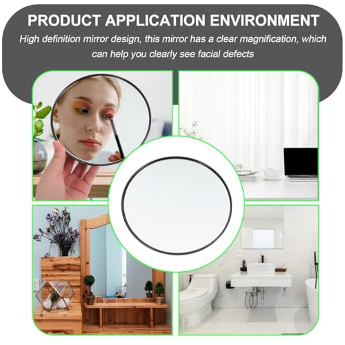 1pc Suction Cup Magnifying Makeup Mirror High-Definition Compact Design for Home Use Reflection for Makeup Application Ergonomic and Portable Magnification - size: 15x15cm