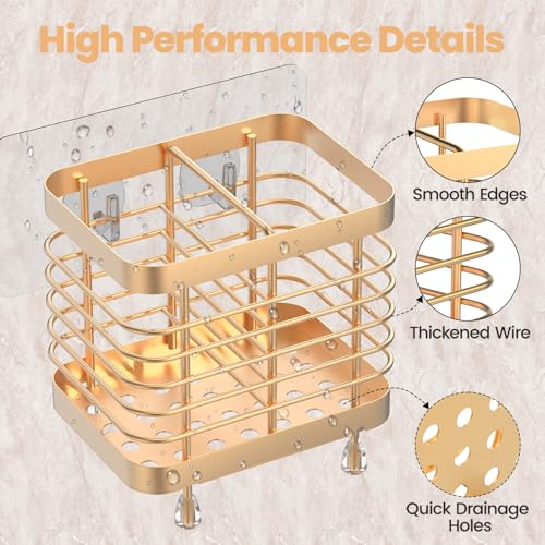 Luxspire Toothbrush Holders for Bathroom, Stainless Steel, 2 Slots, Rose Gold - color: Rose Gold, size: 2 slots