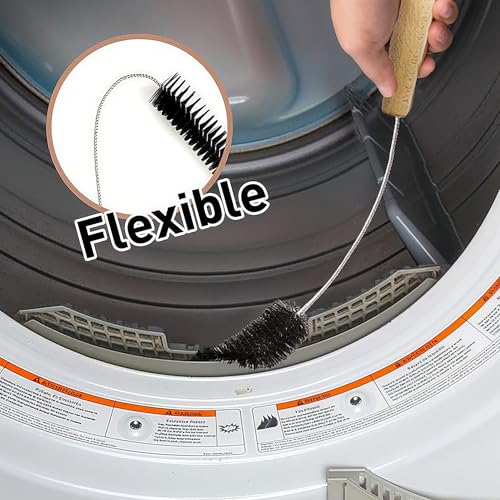 8 Pack Washing Machine Cleaner Brush, Dryer Cleaning Brush, Crevice Cleaning Brush for Bathroom, Shower, Kitchen, Cup,Tile, Tub, Sink-Ideal and Aractical Household Cleaning Tool Set