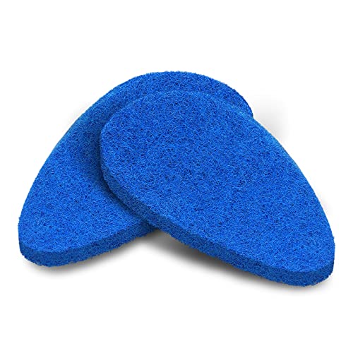 Qaestfy Pack of 2 Scrubber Pad Refill Compatible with QAE008 Shower Bathtub Tub and Tile Scrubber Cleaning Brush with Long Handle Model QAE009