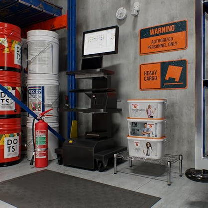 14" Deep x 24" Wide x 8" Height Wire Shelving Kit | 1-Tier | NSF Commercial Storage Rack Unit - size: 14" Deep x 24" Wide