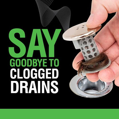 SinkShroom Revolutionary Bathroom Sink Drain Protector Hair Catcher, Strainer, Snare, Nickel Edition - color: Sinkshroom Nickel Edition
