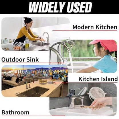 Silicone Sink Splash Guard for Faucet – Faucet Mat Drip Catcher, Kitchen Sink Water Guard, Behind Faucet Protector, Fast-Drying, Fits Most Sinks (14.5” x 5.5”, Dark Gray)