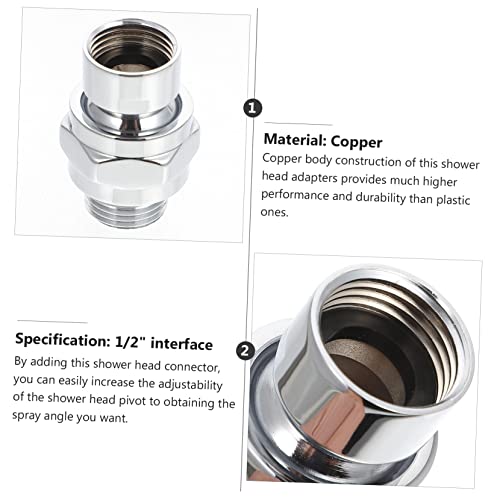 SHINEOFI Adjustable Copper Shower Swivel Adapter Durable Connector for Enhanced Shower Experience Easy Installation Resistant for Family Use