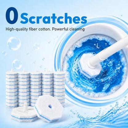 60 Count Wand Refills for Clorox Toilet Brush, Disposable Heads for Deep Cleaning, Instant Foam - color: 60 Pack