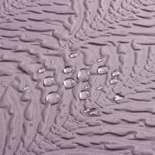72x84 Extra Long Shower Curtain, Ombre Lavender 3D Embossed Half Bath Curtain - color: Ombrelavender, size: 72"W x 84"L (Pack of 1)