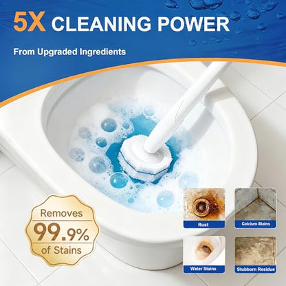 20 Count Toilet Bowl Cleaner Wand Refills Compatible with CLOROX, Disposable Toilet Brush Refills, Replacement Brush Heads for Cleaning System - size: 20 Count (Pack of 1)
