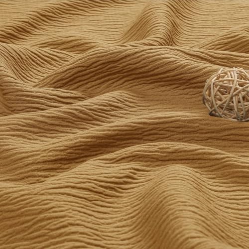 Aiyufeng 3D Textured Gold Shower Curtain for Bathroom, Fabric Shower Curtain Soft Cloth & Hotel Spa Quality, Luxury Boho Bathroom Curtains, Machine Washable, Gold, 72x72 Inches - color: Gold, size: 72"W x 72"L (Pack of 1)