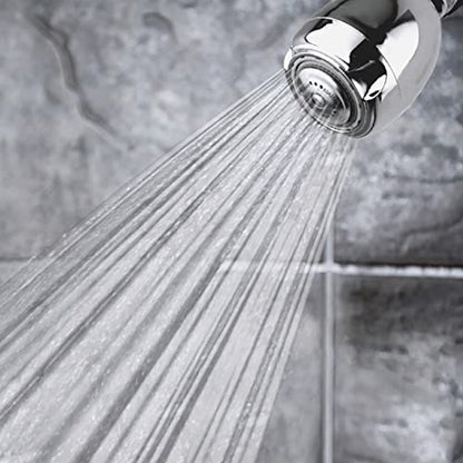Niagara Conservation N2915CH Earth Spa 3-Spray with 1.5 GPM 2.7-in. Wall Mount Adjustable Fixed Shower Head in Chrome, 1-Pack | Bathroom Shower Head Sprayer with Pressure Compensation Technology - color: Chrome, size: 1.5 GPM