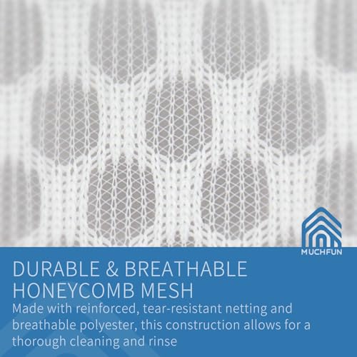 Muchfun 3Pcs Bra Wash Bags, Honeycomb Mesh Laundry Bags for Delicates | Lingerie, Intimates and Underwear 7 x 7 x 6 Inches - size: 3 Bra Bags