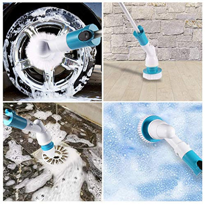 Replacement Brush Heads for Hurricane Spin Scrubber with Multi-Function Set of 3（Flat,Dome,Corner） and Adapter for Bathroom, Floor, Wall and Kitchen