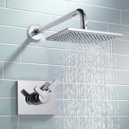 Shower Extension Arm, Solid Stainless Steel Shower Pipe Extension with Teflon Tape and Washer, For Lowering or Extending Showerhead (10 Inch, Chrome) - color: Chrome, style: 10 Inch