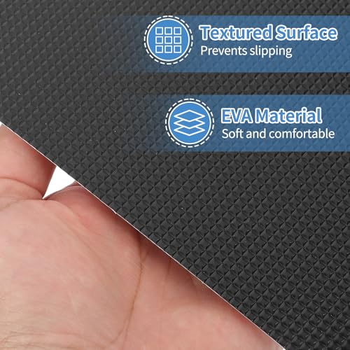 PATIKIL 5 x 21.5cm Non-Slip Grip Tape, Waterproof Non-Abrasive Traction Tape Self-Adhesive Cushion Pad Strips for Handrails Game Controllers Ovens- 7 Pcs (Black) - color: Black, size: 2 x 8.5 Inch