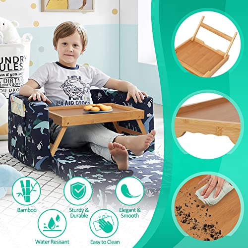 Artmeer FSC 100% Bamboo Bed Tray with Folding Legs, Medium, Natural | FSC 100% bamboo bed tray with folding legs, handles and raised edges for meals, laptops, reading and serving in bed. - color: Bamboo, size: Medium