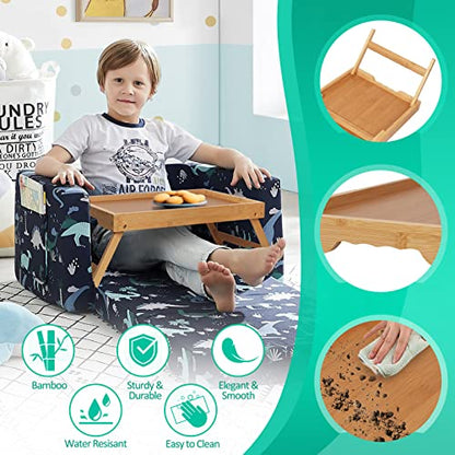 Artmeer FSC 100% Bamboo Bed Tray with Folding Legs, X-Large, Natural | X-large FSC 100% bamboo bed tray with folding legs, handles and extra legroom for meals, laptops and reading. - color: Bamboo, size: X-Large