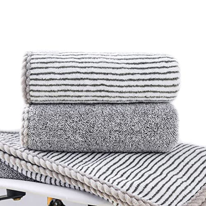 Kissvian 2 Pack Microfiber Hand Bath Towel Set, Superfine Fibre Coral Velvet Bathroom Towels with Hanger, Soft and Absorbent Washcloths for Hand Face Bath Spa Yoga Fitness, Size 13.4" x 30"