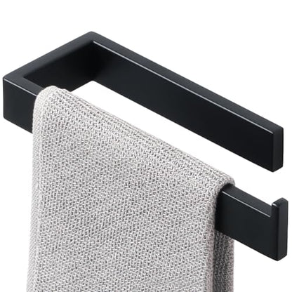 Alise Hand Towel Holder for Bathroom Wall Mounted,Matte Black | SUS304 Stainless Steel, Full Square, Towel Hanger Towel Bar Towel Rack for Bathroom Walls,Lavatory,Kitchen