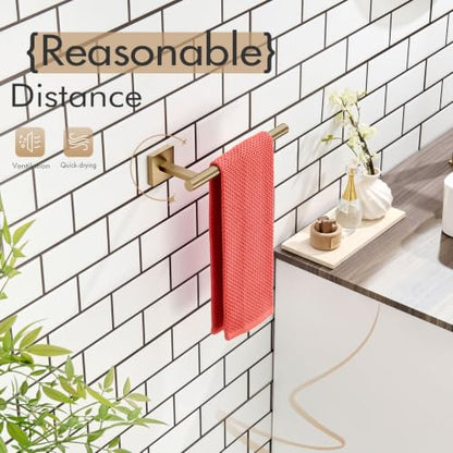 KOKOSIRI Bathroom Towel Bar Hand Towel Holders Wall Mount Toilet Kitchen Cabinet Paper Holder Stainless Steel Bath Hardware Champagne Bronze, B3008CPG - color: Champagne Bronze, size: 1 Pack