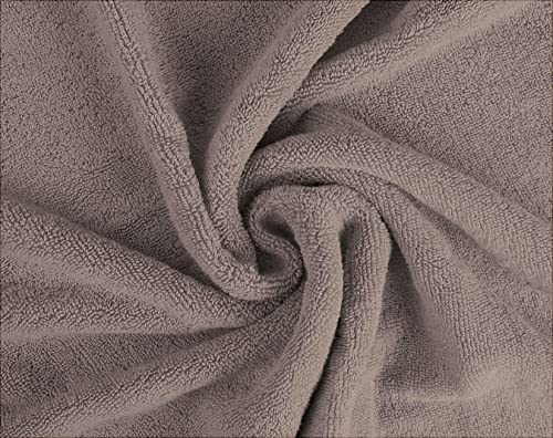 Towel and Linen Mart 4 Pieces Bath Towel Sets - Silver - 2 ply Low Twist Soft Feel Luxurious,Quick Dry, Extra Absorbent, 100% Ring Spun Cotton 600 GSM (27 x 54, Pack of 4) - color: Silver