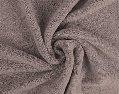 Towel and Linen Mart 4 Pieces Bath Towel Sets - Silver - 2 ply Low Twist Soft Feel Luxurious,Quick Dry, Extra Absorbent, 100% Ring Spun Cotton 600 GSM (27 x 54, Pack of 4) - color: Silver