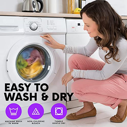 Elaine Karen Body Wash Cloths 100% Cotton Washcloths 8 Pack Cotton wash Cloths for Showering, Face Towels Cotton, Rags for Body - Soft and Absorbent - Wash Cloths for Body, 12 x 12 Inches - size: 8 Pack