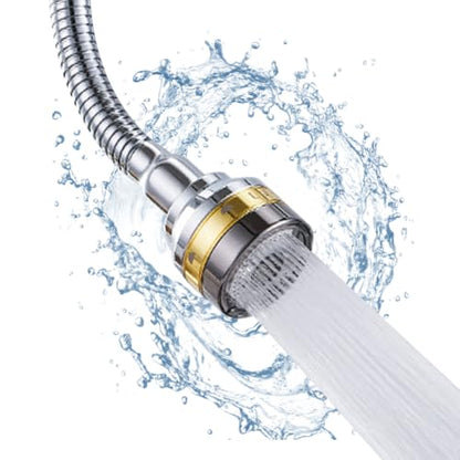Sink Faucet Sprayer Attachment, Rotatable Faucet Sprayer Head | 360 Degree Swivel, 3 Mode Adjustable, Splash Proof Faucet Aerator, Spray Head, for Home Kitchen Bathroom, Extended Length - color: Extended Length