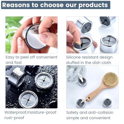 3-Piece Adhesive Towel Hook Set - Chrome Finish Silicone Claw Towel Holder for Kitchen, Bathroom, Outdoor Use - color: Gray