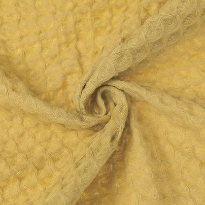 100% Cotton Home Soft Absorbent Hand Towels 14" x 32", Waffle Weave Towel Sets for Bathroom, Kitchen 4 Pack Yellow